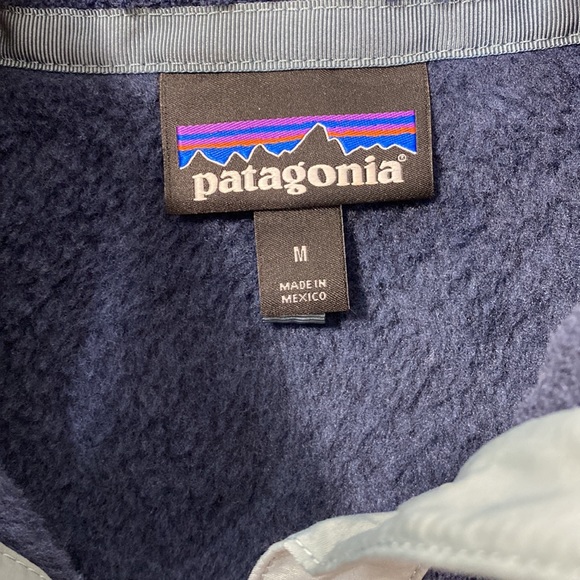 Patagonia Retool Snap T Fleece Navy w/ Teal Accents Size: Medium *Like New* - Picture 3 of 3